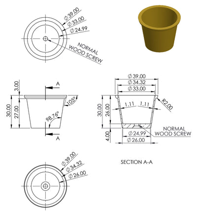 Berkeley Brass Leg Cup