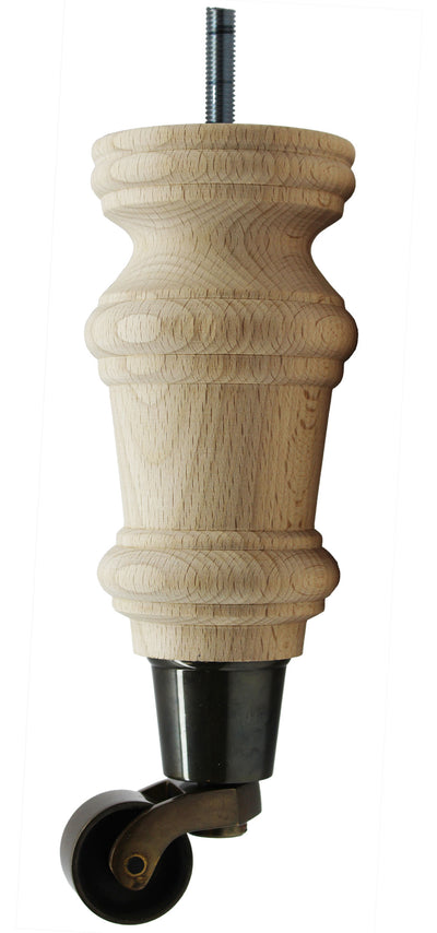 Troyes Wooden Furniture Legs With Castors