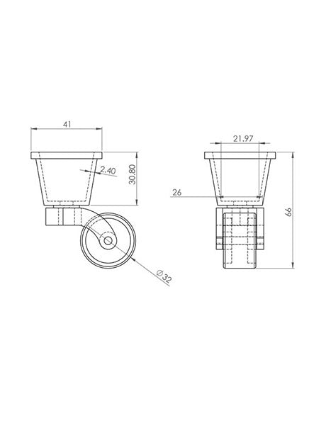 1 1/4 Inch (32mm) - Including Screws