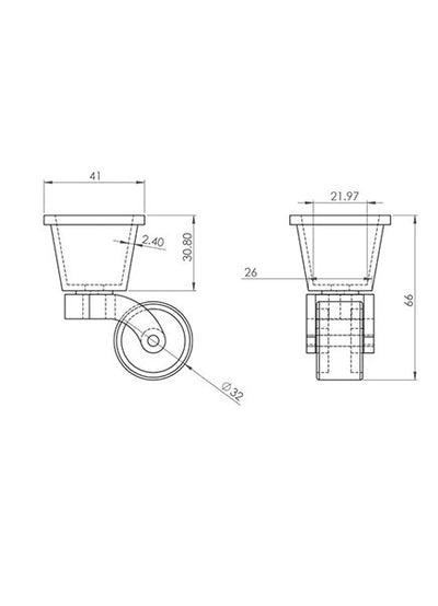 1 1/4 Inch (32mm) - Including Screws