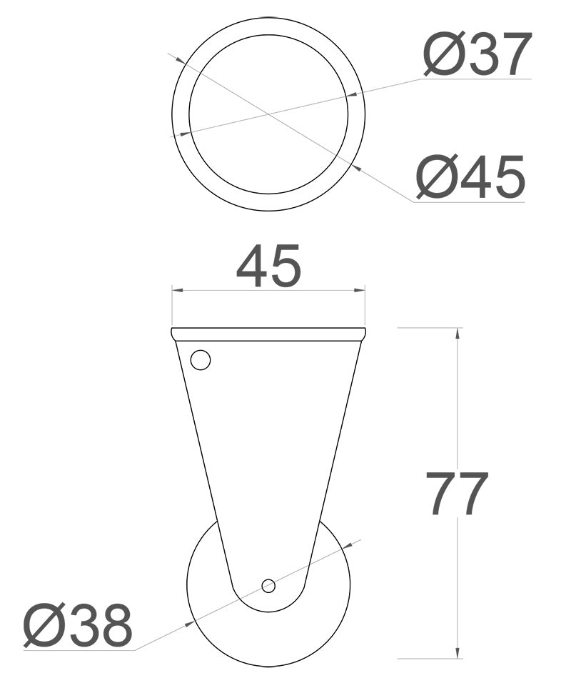 1 1/2 Inch (38mm) - Including Screws